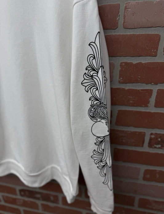 Chrome Hearts Love You Floral Heart Crewneck Sweatshirt