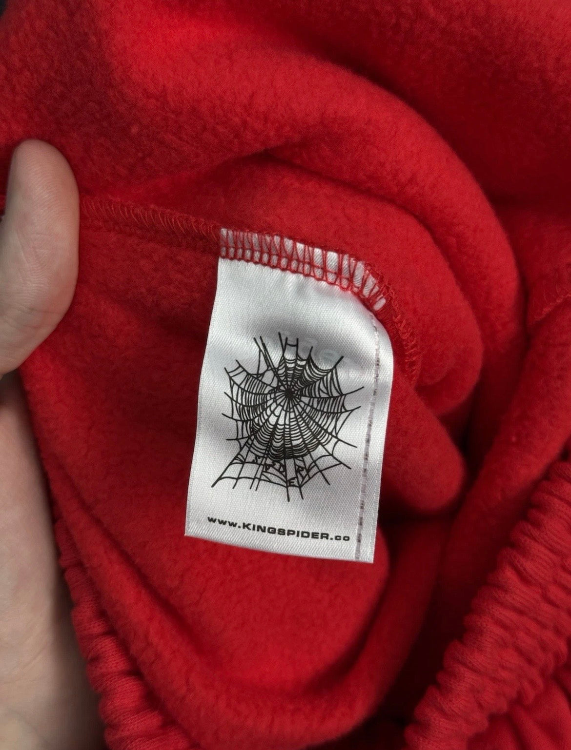 Sp5der Worldwide Red Black Sweatsuit