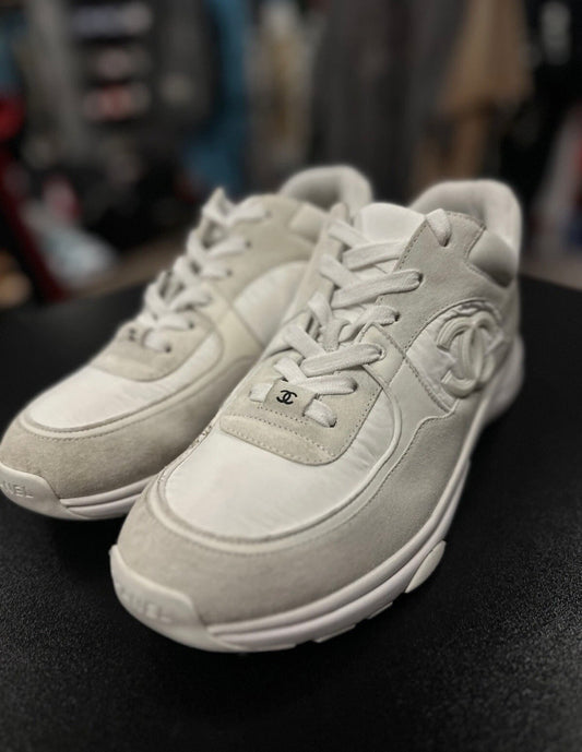 Chanel Trainers Interlocking CC Logo Sneakers