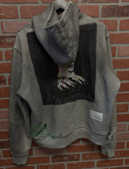 Amiri X Wes Lang Hoodie Grey