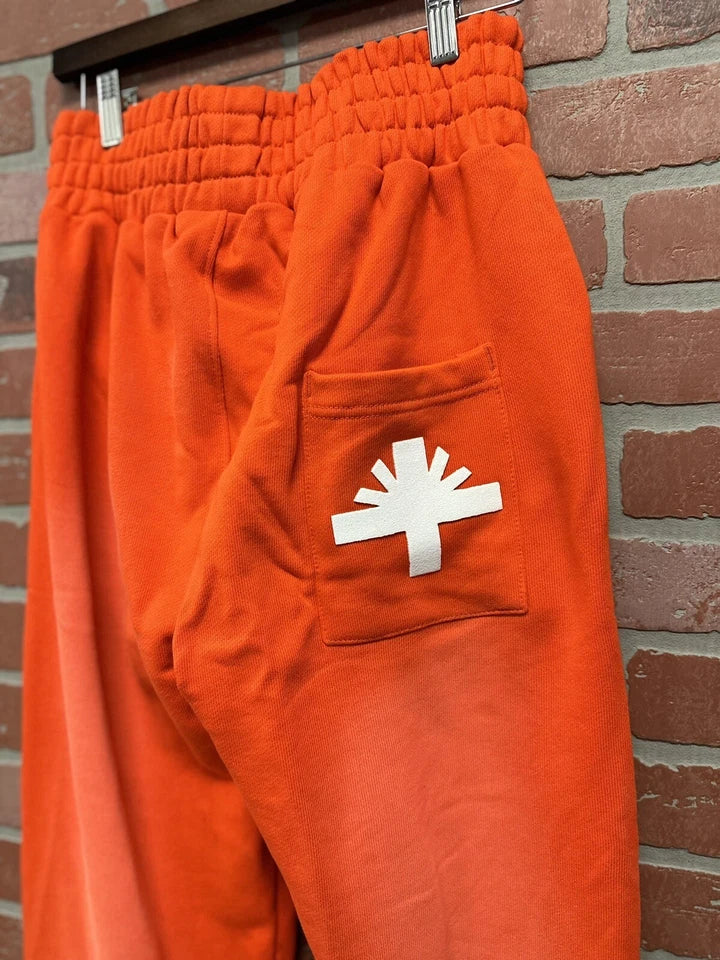 Vertabrae C-2 Sweat Pants Washed Orange & White