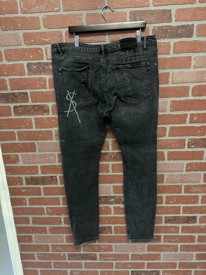 Ksubi Jeans Dark Black /Dark Grey “Bring life Back”
