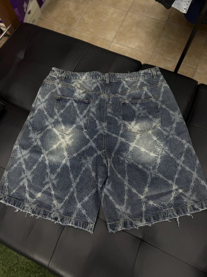 Vale Forever Blue Wire Jean Shorts