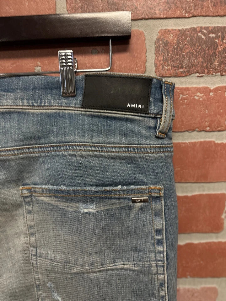 Amiri MX1 Patch Jeans Bone Cross