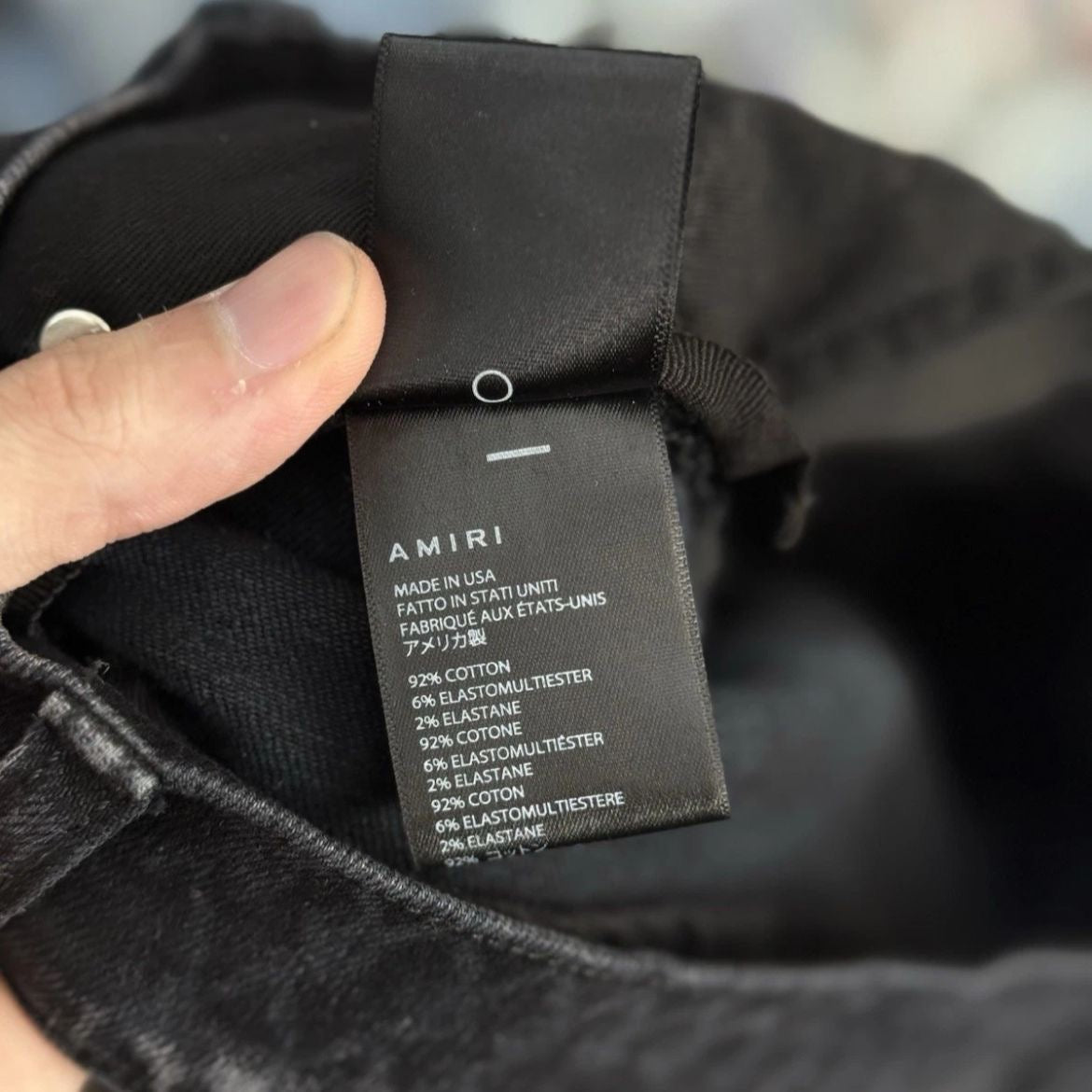 Amiri Jeans Black White MX1