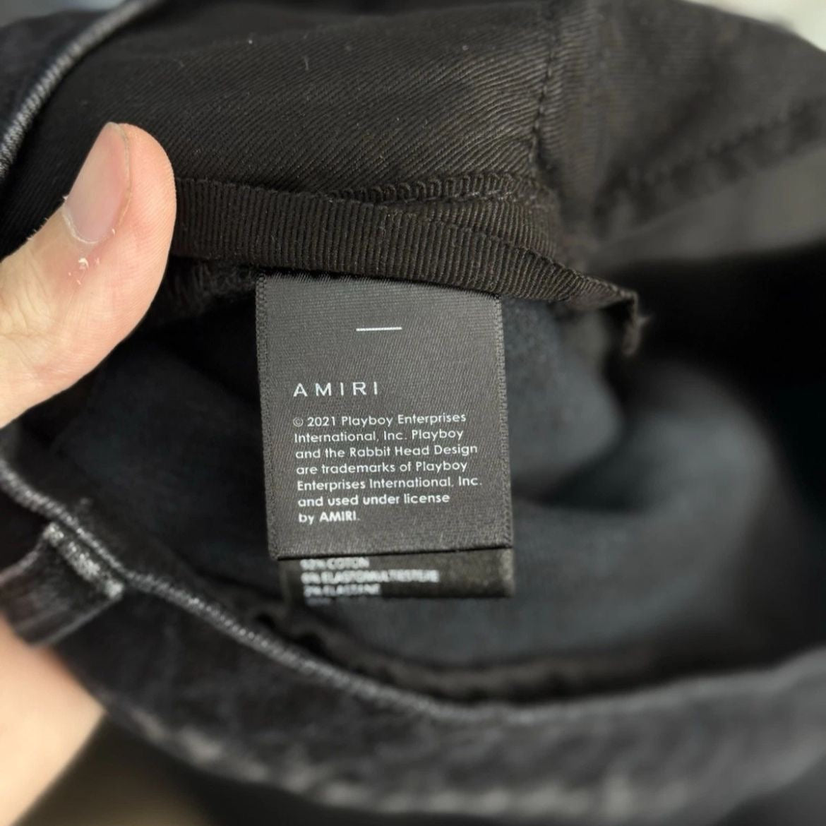 Amiri X Playboy Jeans Black Bunny Logo