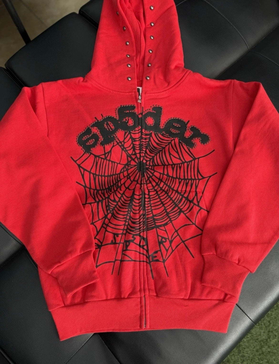 Sp5der Worldwide Red Black Sweatsuit