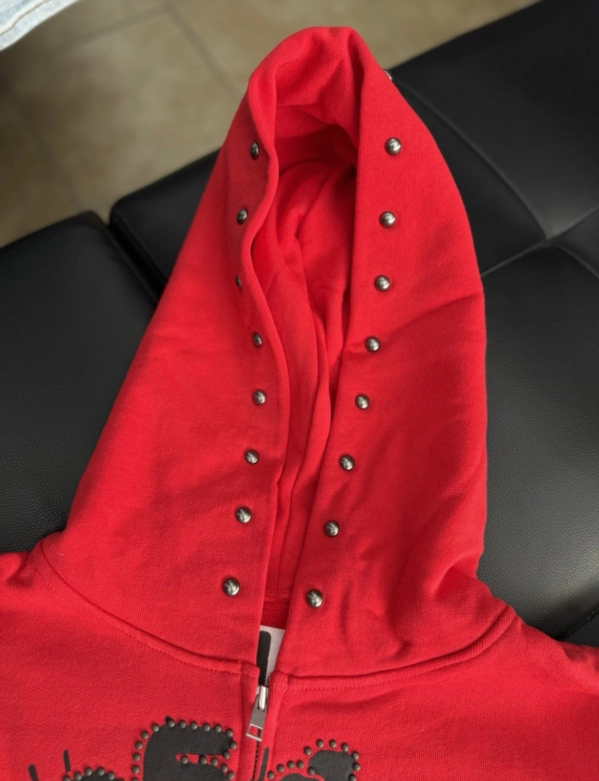 Sp5der Worldwide Red Black Sweatsuit