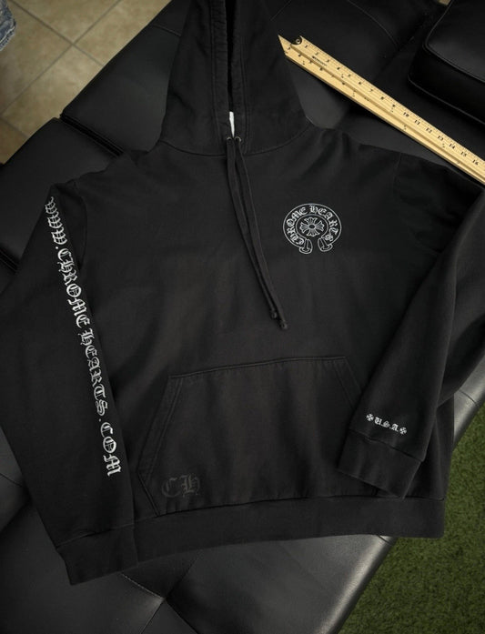 Chrome Hearts Black Silver Hoodie Sweatshirt
