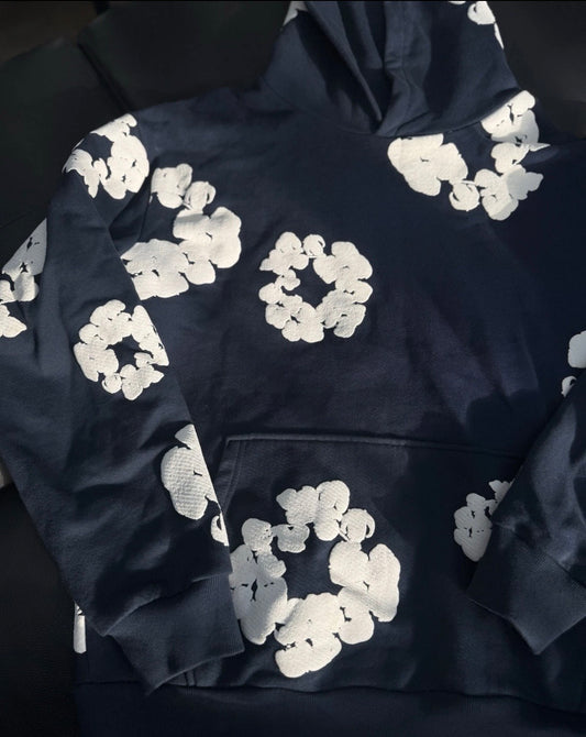 Denim Tears  Navy Blue Hoodie