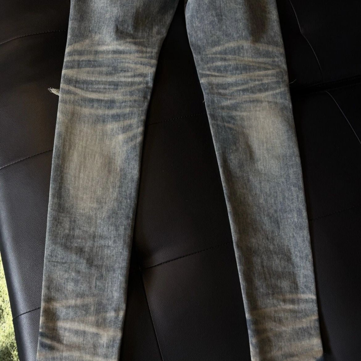 Amiri Jeans Blue MX1 Black Bandanna