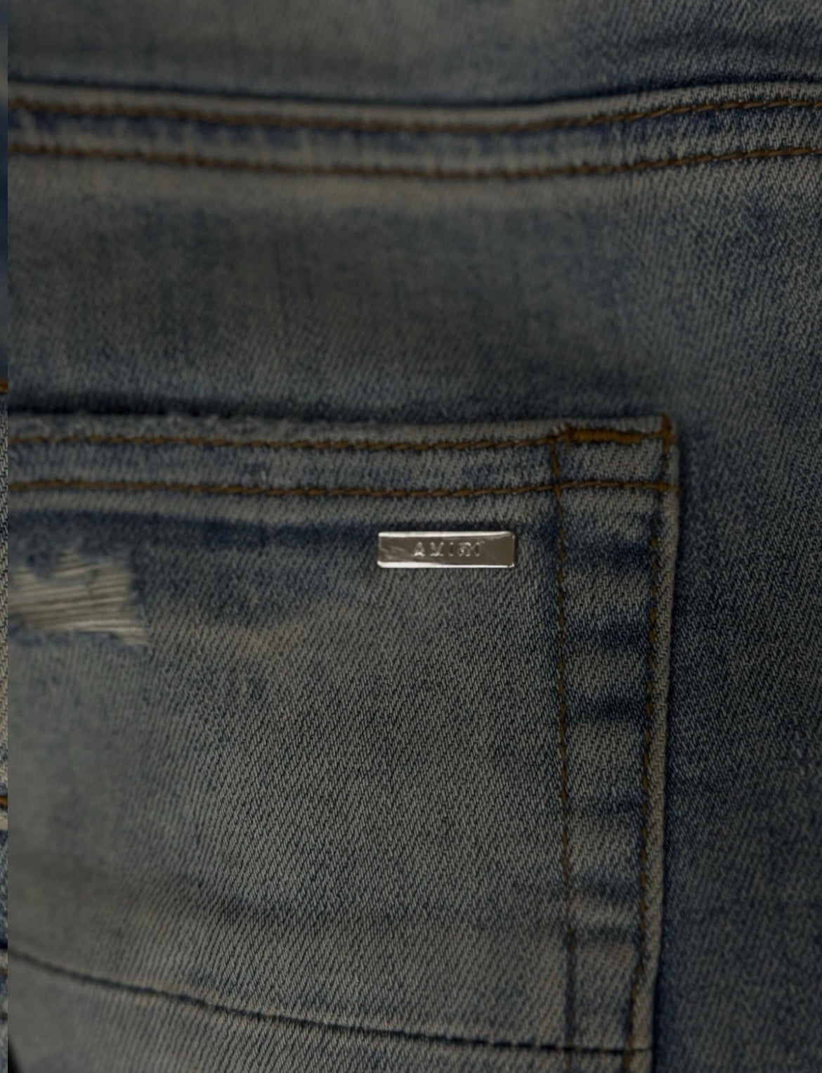 Amiri Blue Jeans Pink MX1