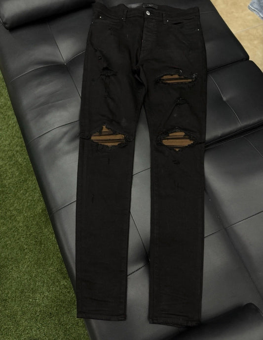 Amiri Jeans Black Brown MX1 Quick Shipping
