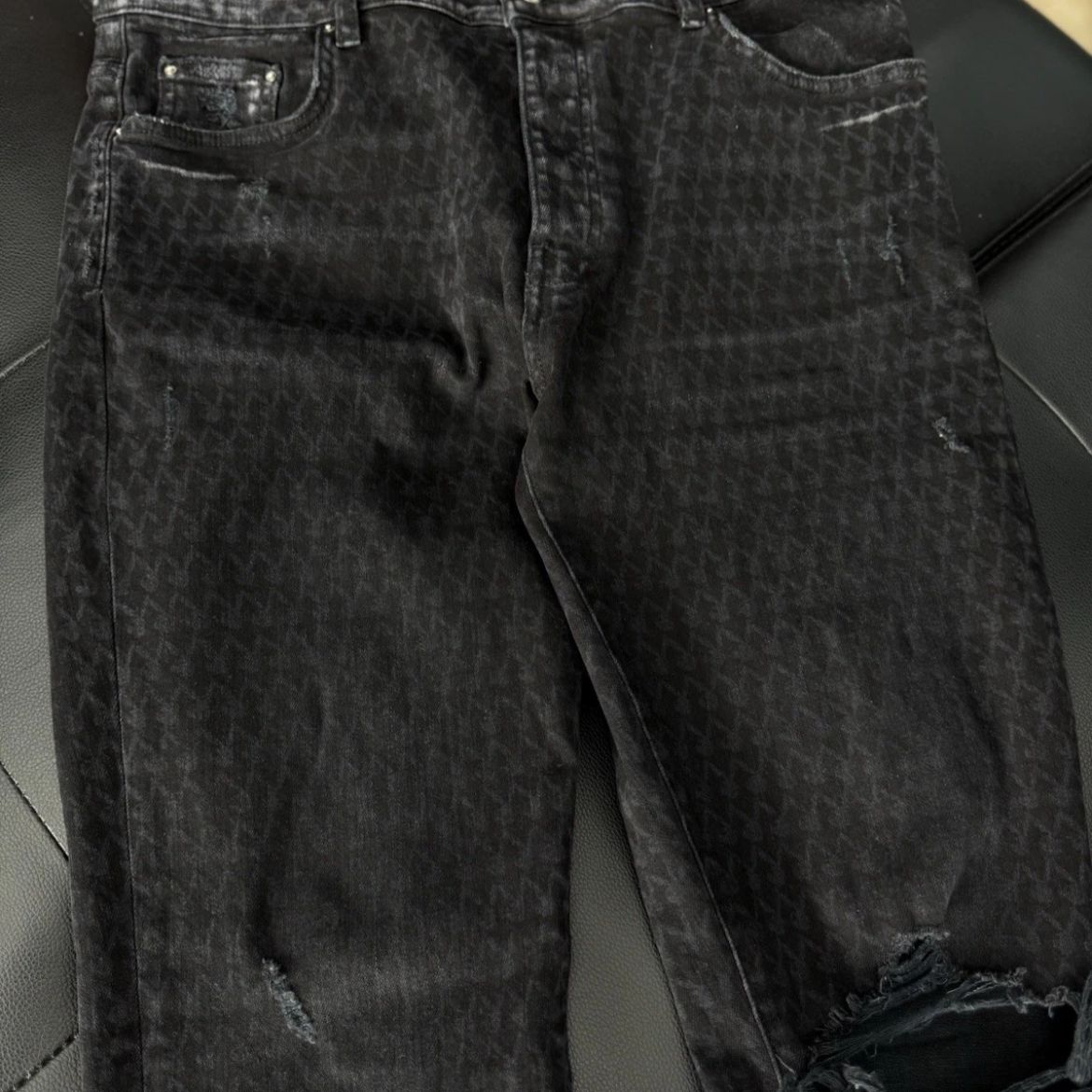 Amiri X Playboy Jeans Black Bunny Logo