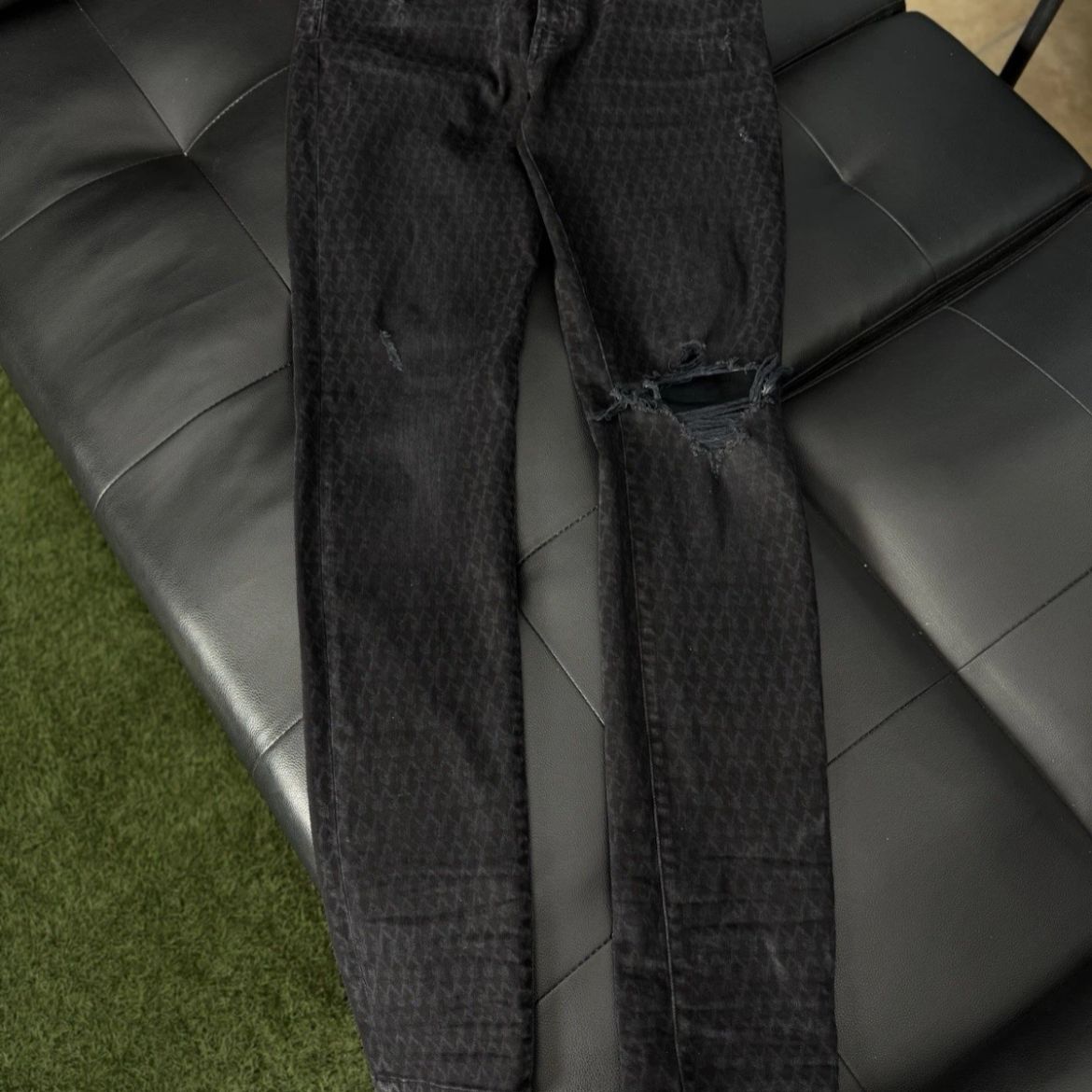 Amiri X Playboy Jeans Black Bunny Logo