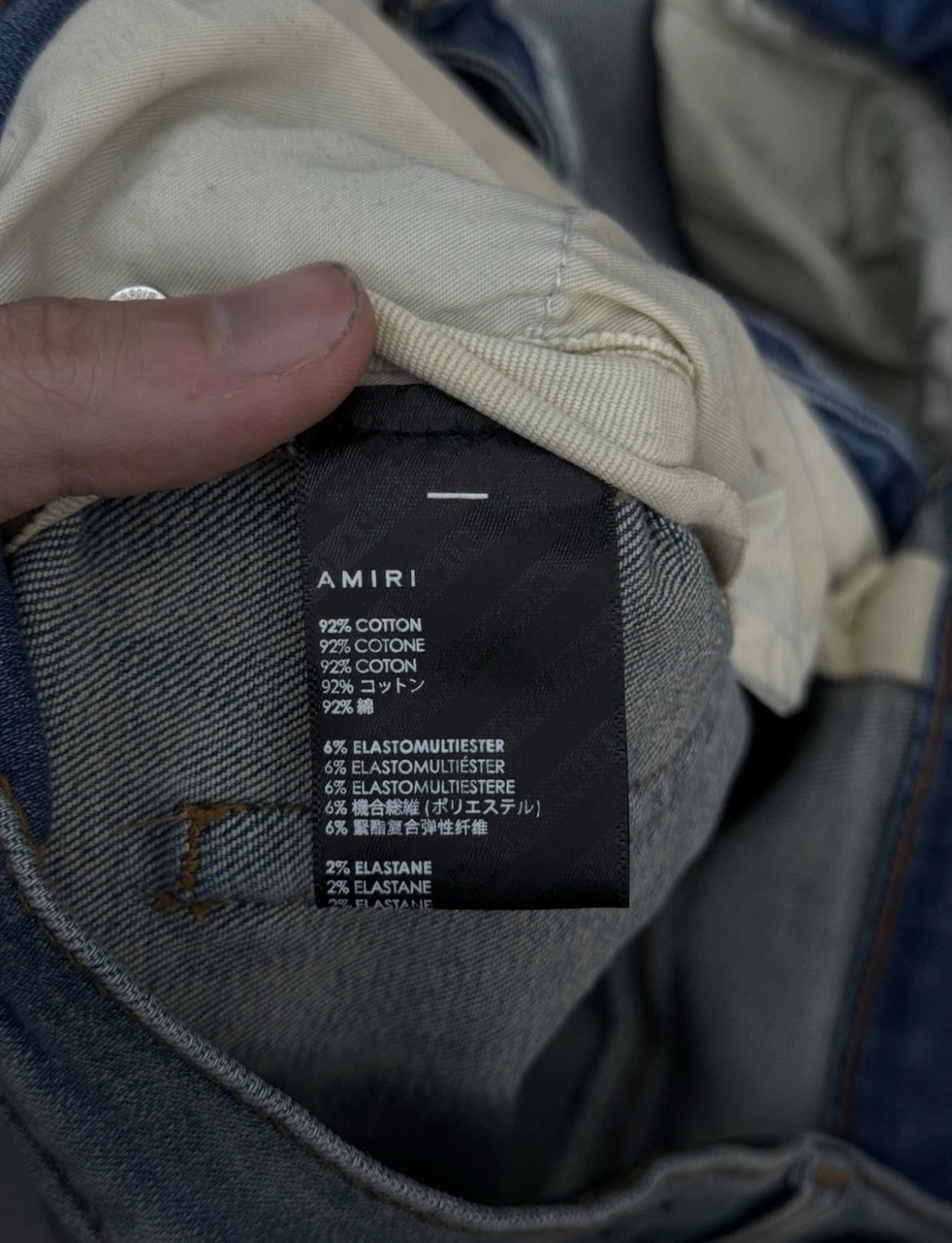 Amiri Blue Jeans Pink MX1