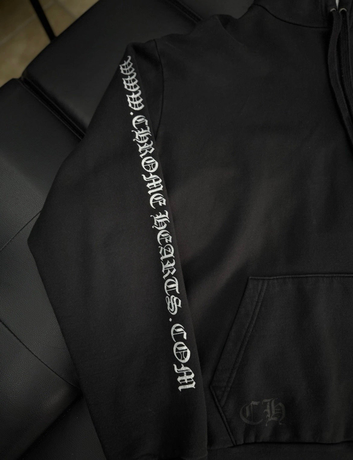 Chrome Hearts Black Silver Hoodie Sweatshirt