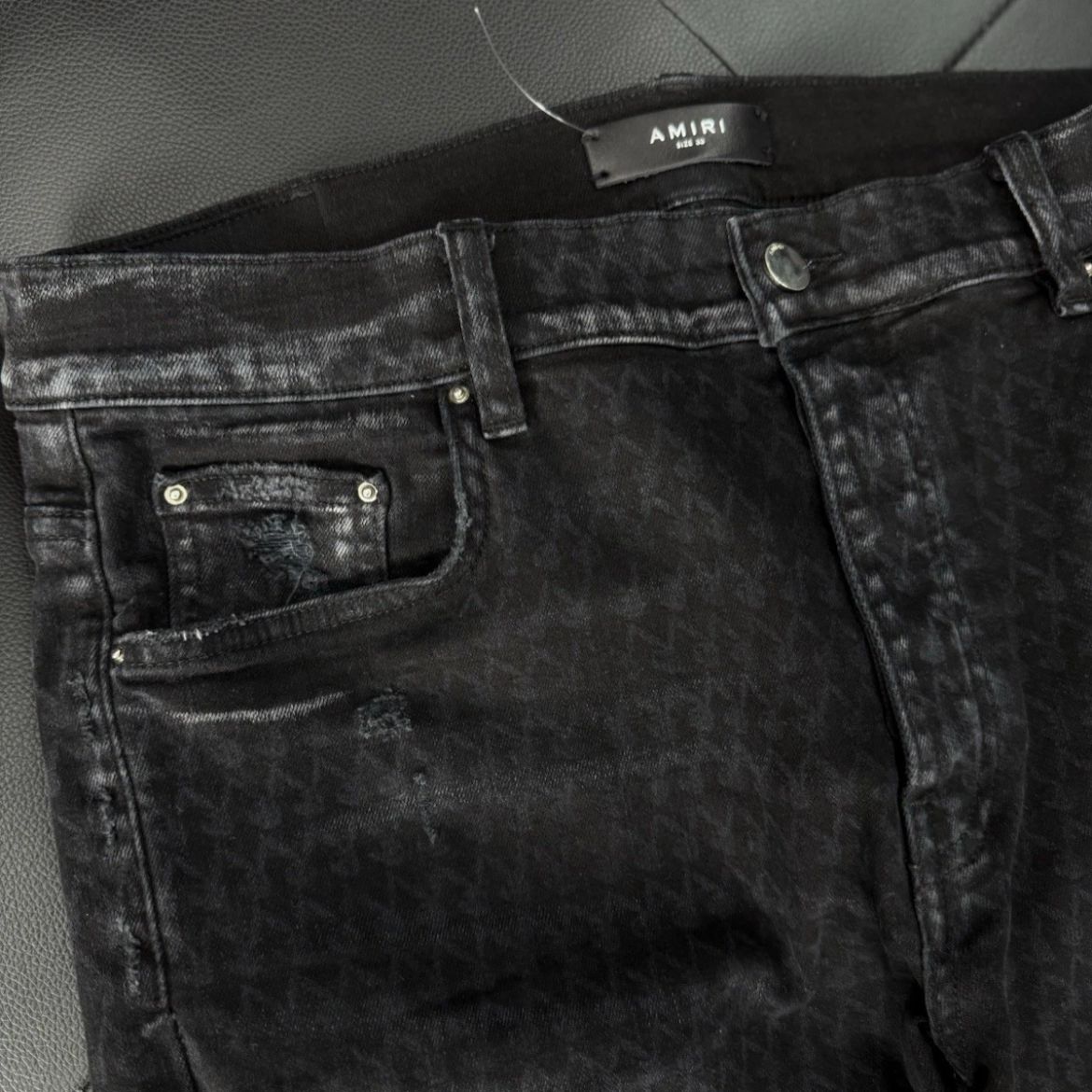 Amiri X Playboy Jeans Black Bunny Logo