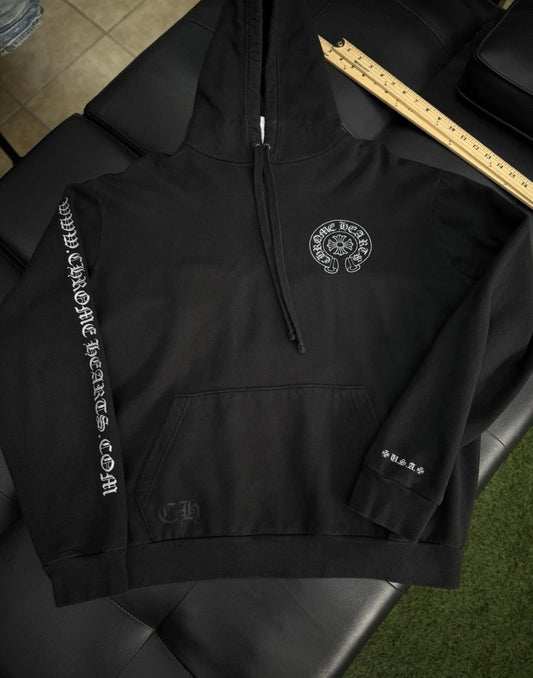 Chrome Hearts Black Silver Hoodie Sweatshirt