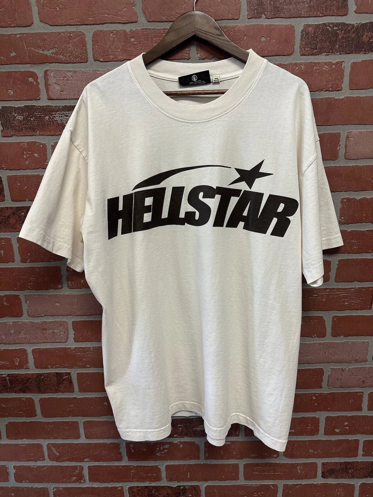 Hellstar Classic Brown Logo T Shirt Brown