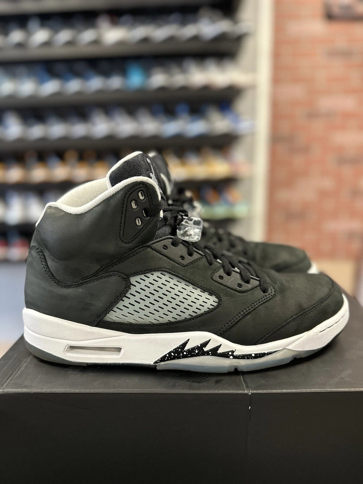 Air Jordan 5 Retro Moonlight Oreo Black Sneakers