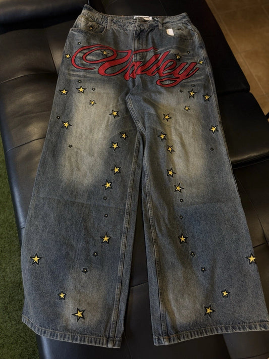 Vale Forever Baggy Blue Jeans