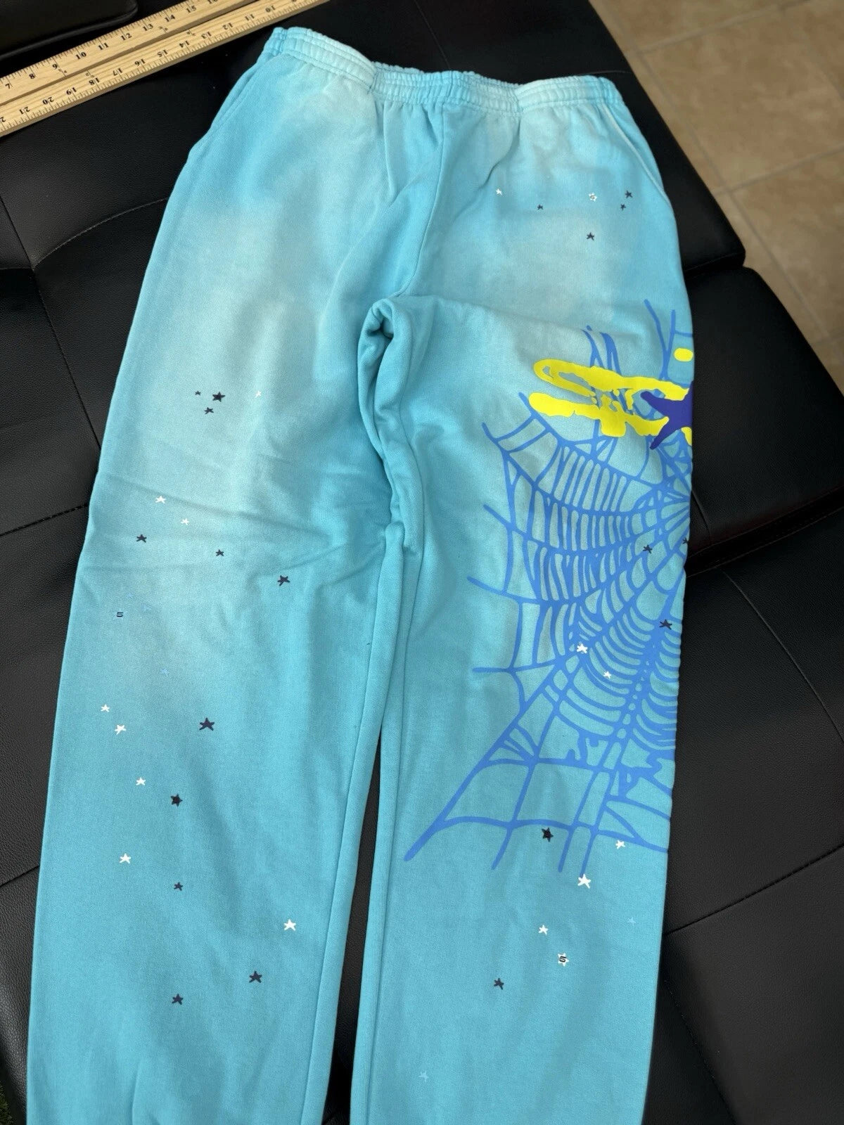 Sp5der Web V2 Blue Yellow Sweatpant