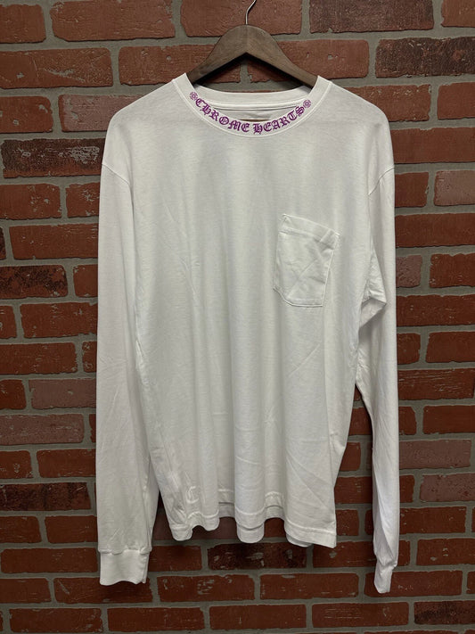 Chrome Hearts Long Sleeve White Purple