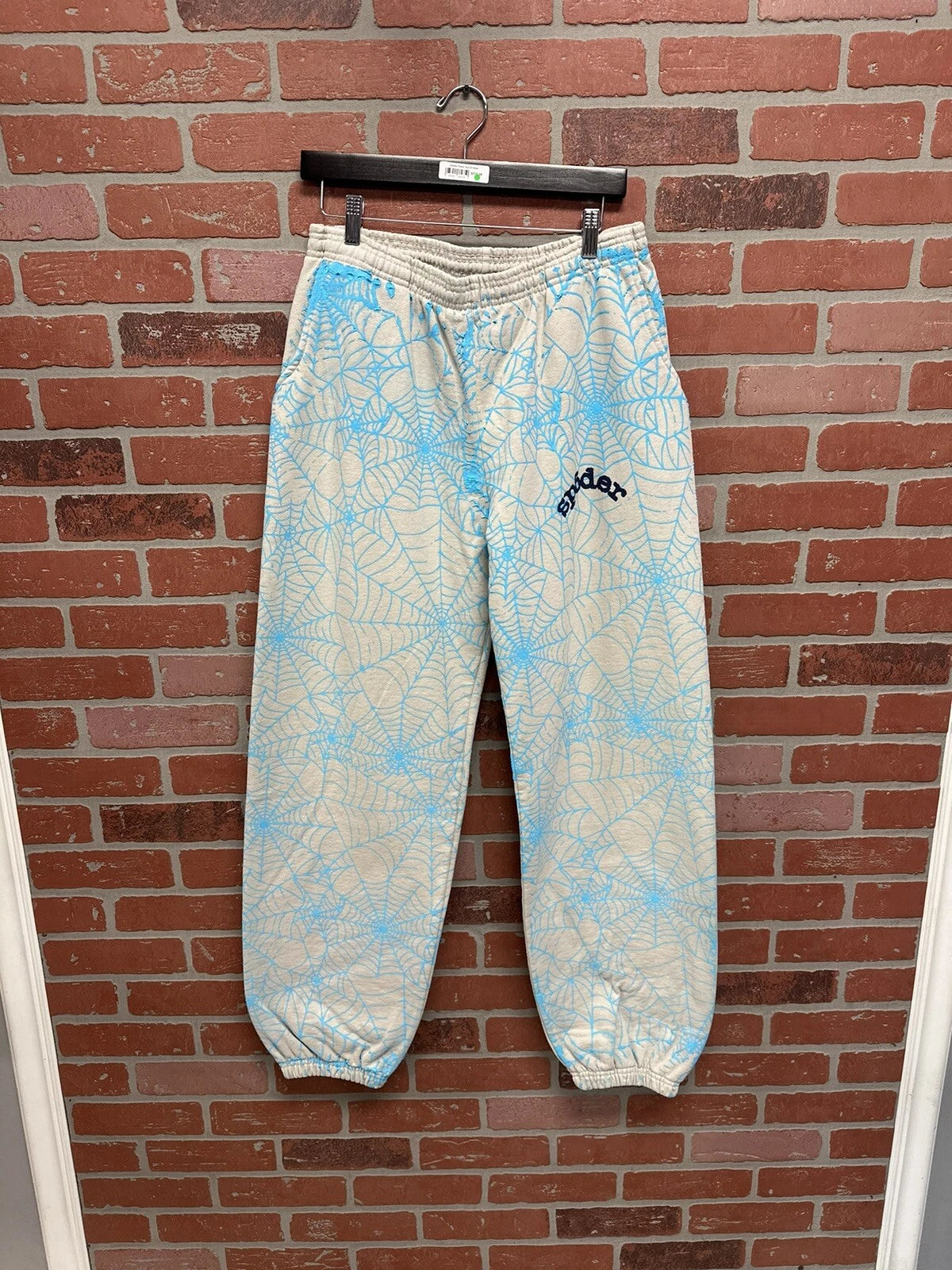 Sp5der Worldwide Blue Sweatpants