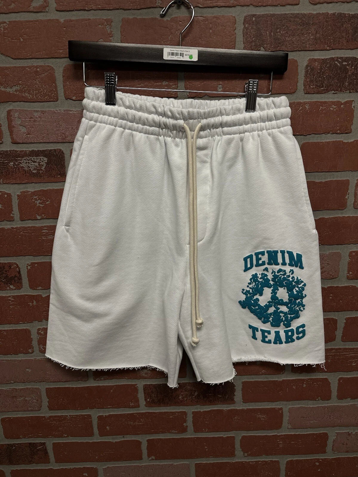 Denim Tears Logo Print Drawstring Shorts