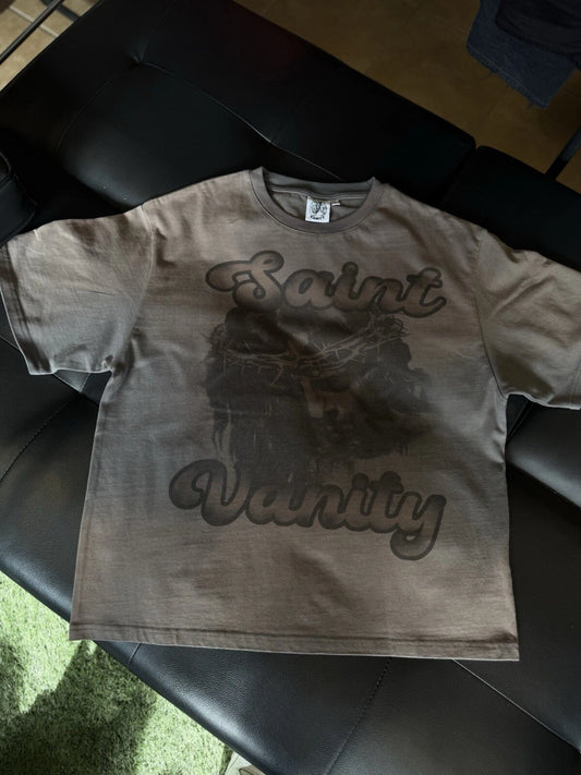 Saint Vanity T-shirt  Grey Logo