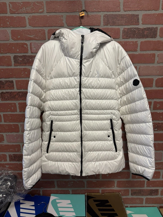 Moncler White Jildaz Jacket Water Resistant