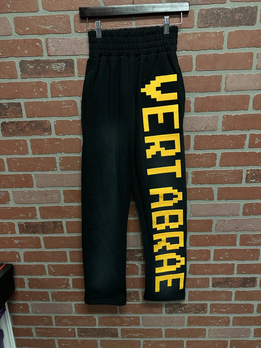 Vertabrae C-2 Sweat Pants Washed Black/Yellow