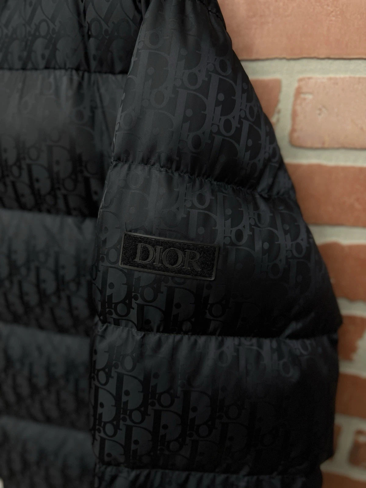 Dior Mens Oblique Down Puffer Jacket - Black
