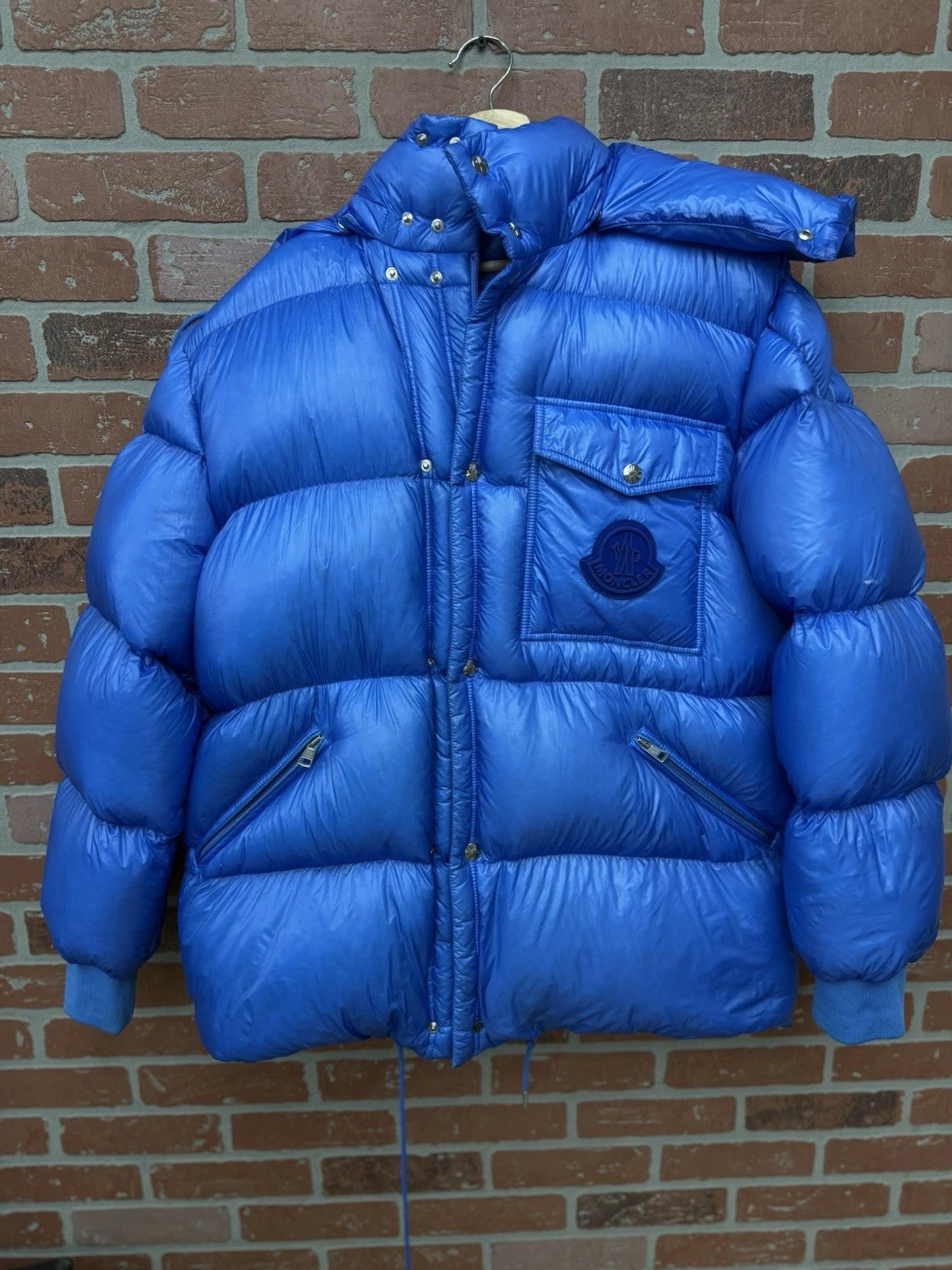 Moncler LAMENTIN Giubbotto Jacket Blue Puffer