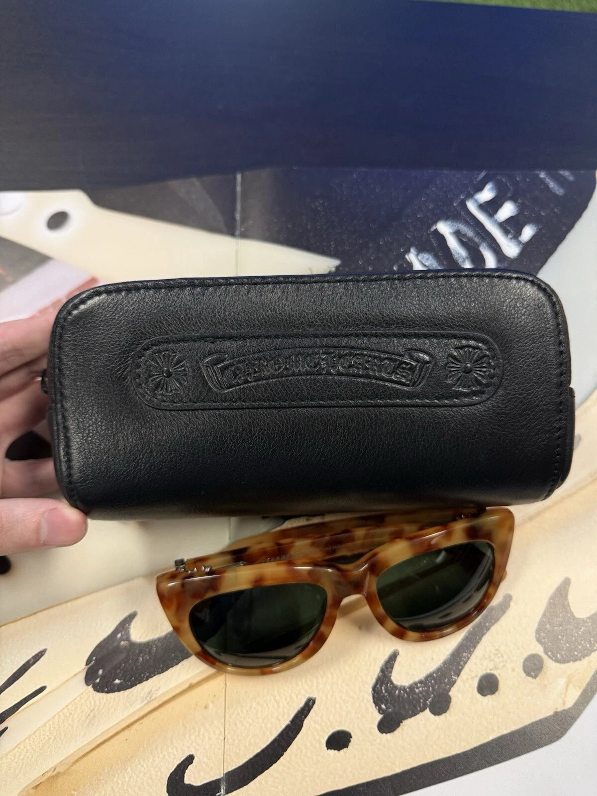 Chrome Hearts Sunglasses Cheetah Print