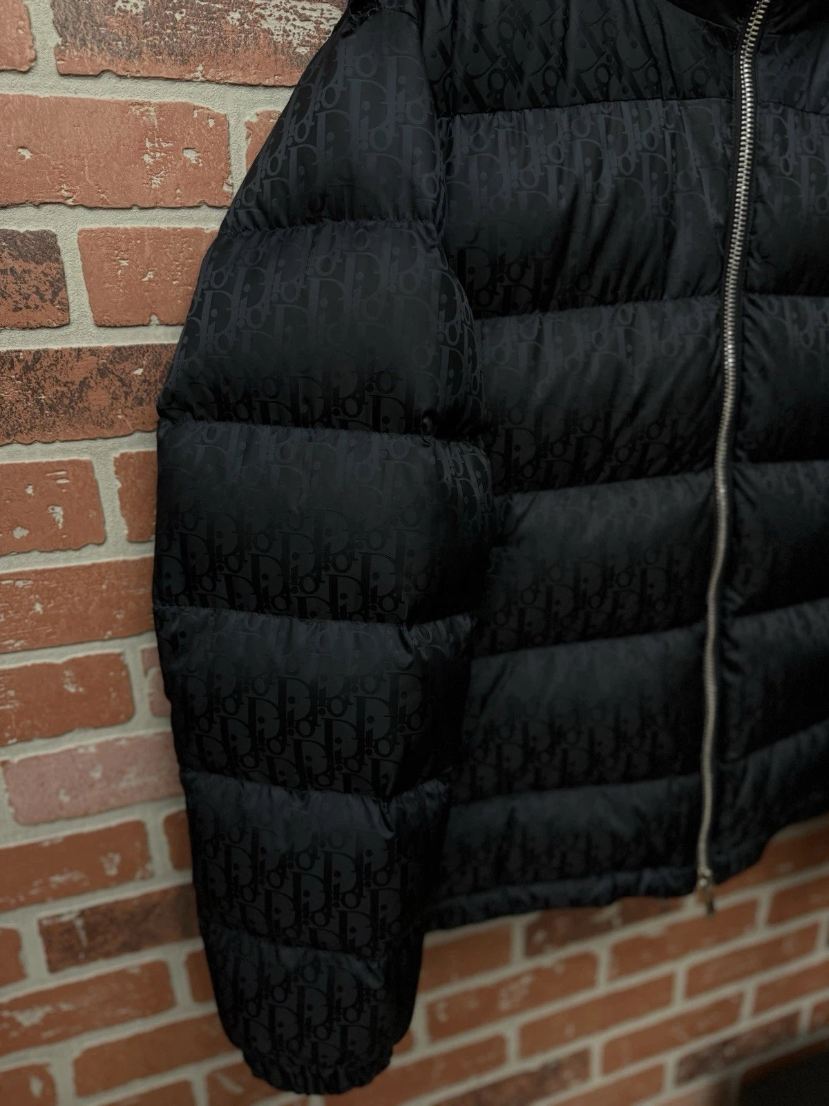 Dior Mens Oblique Down Puffer Jacket - Black