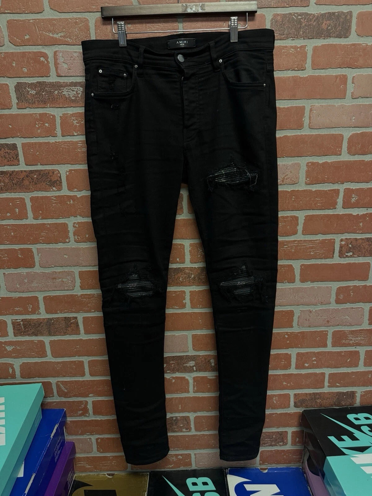 Amiri MX1 Jeans Camo Patch