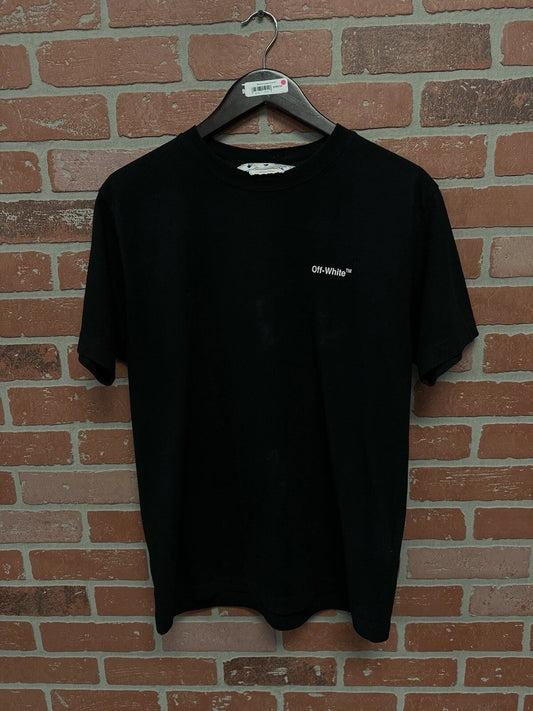 Off- Chain Over Tee Arrow Back Print T-Shirt