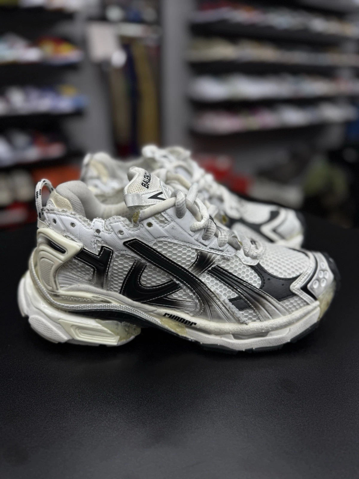 Balenciaga Runner Sneaker Black White