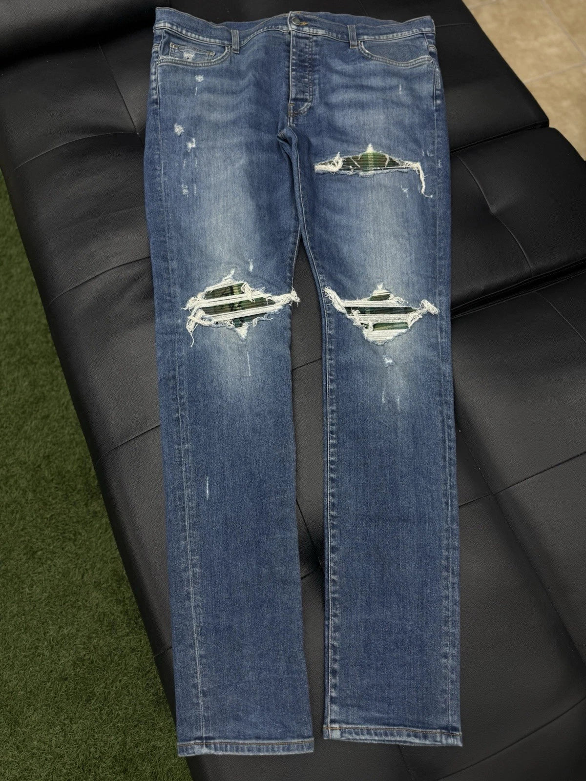Amiri MX1 Jeans Blue Green