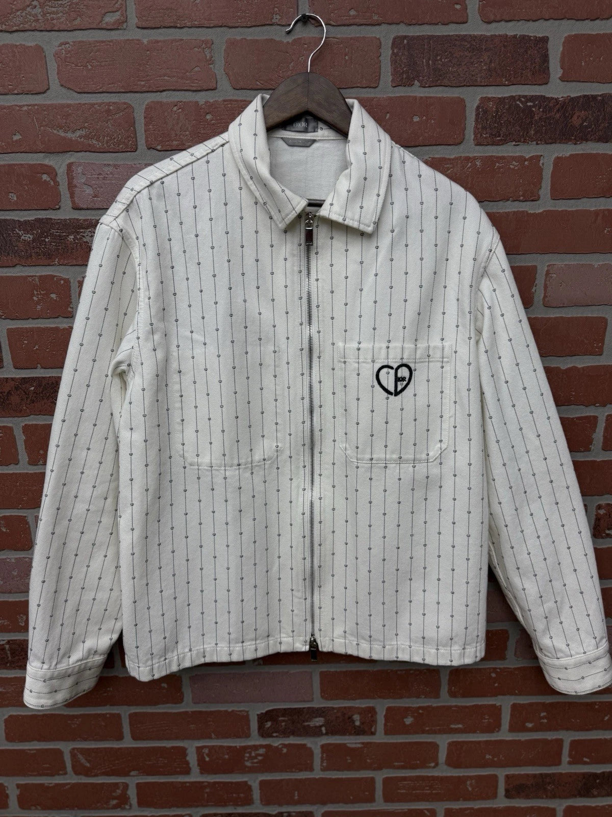 Dior Valentine Striped Denim Jacket