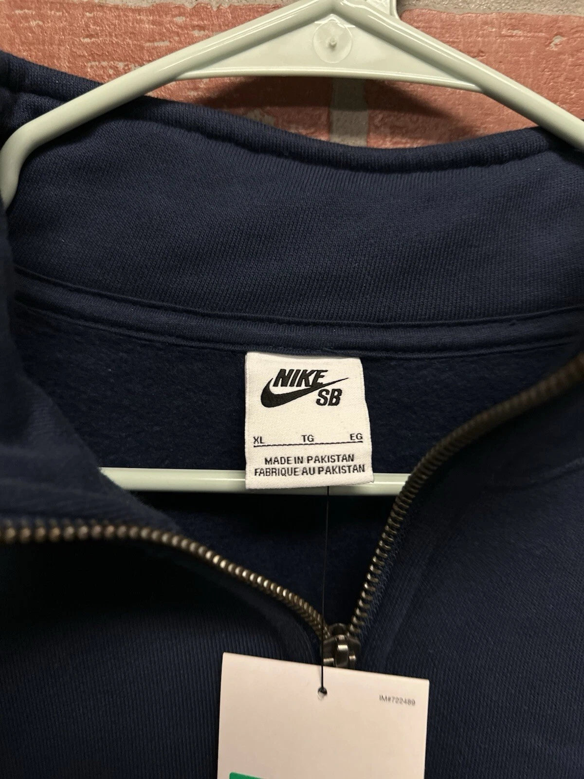 Nike SB Zip Fleece Skate Pullover Men's Blue