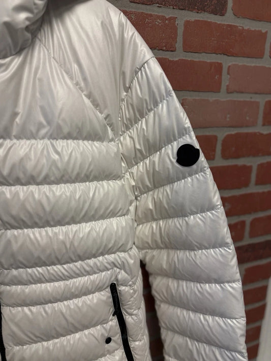 Moncler White Jildaz Jacket Water Resistant