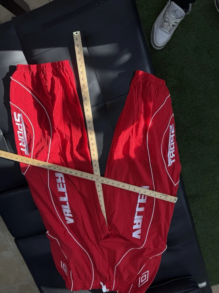 Vale lives Valley Track RED Drawstring Sweatpants