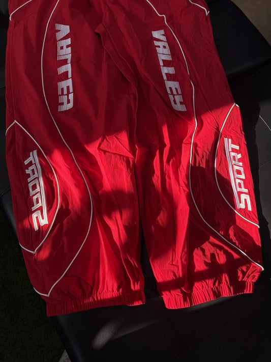 Vale lives Valley Track RED Drawstring Sweatpants