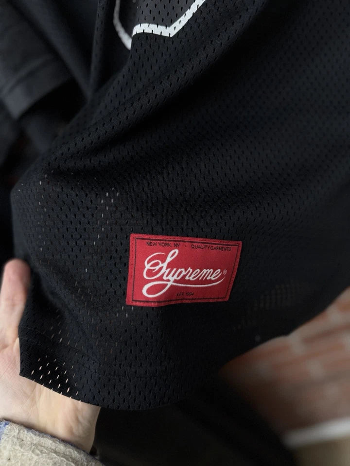 Supreme Bones Jersey Black White T-Shirt