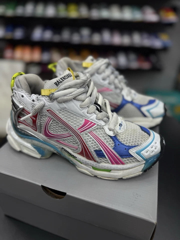 Balenciaga Runner Sneakers Distressed Colorful