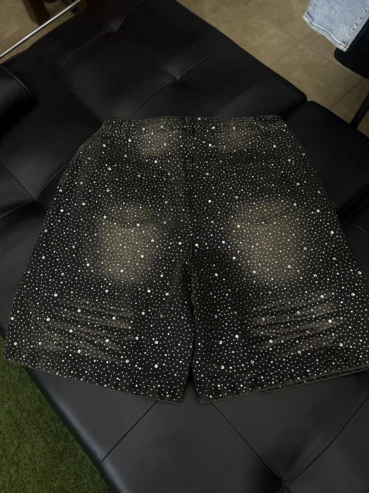 Vale Lives Forever Rainstorm Shorts Rhinestone