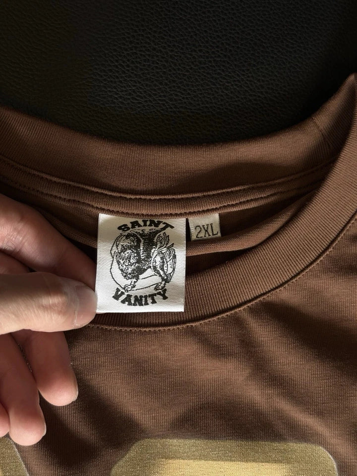 Saint Vanity T-shirt UNRELEASED Brown Logo